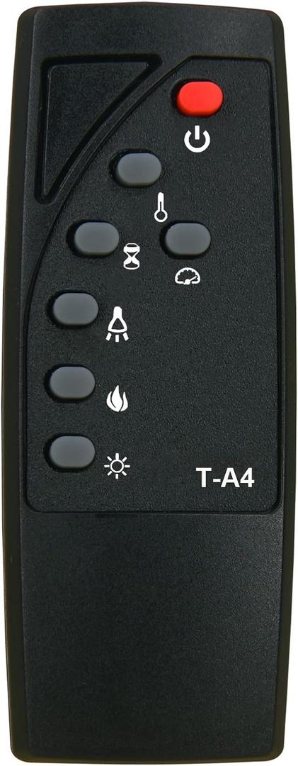 Replacement for Twin Star ChimneyFree ClassicFlame Dura Flame Fireplace Stove Heater Infrared Remote Control 26EF031SRA 28EF031GRA 28EF031SRP 32EF031GRP 33EF031GRP 33EF031SRP 28EF031SRA (T-A4)