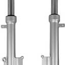 RedCap Front Shock Absorbers Forks Set for 50cc 150cc Scooter Moped TaoTao VIP MaxPower 150, PowerMax 150cc Roketa GY6 Scooter Moped 452mm (Silver)