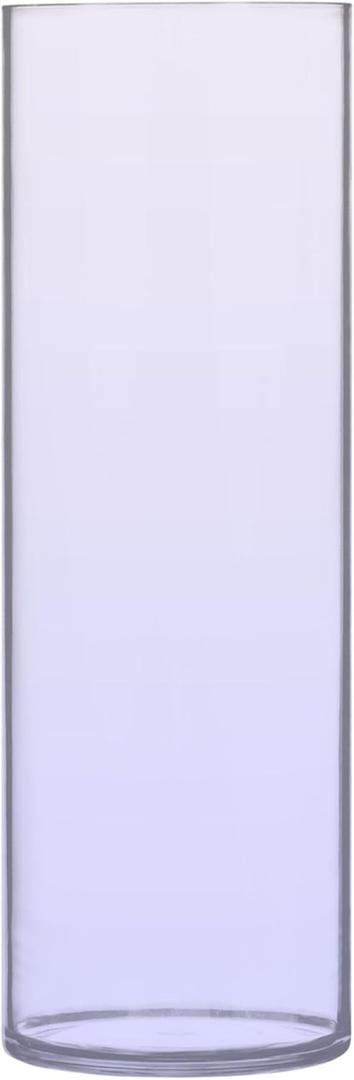 Cylinder Vases Home Decor Lavender Blue Gradient Round Flower Vase Cute Personalized Unique Floral Aesthetic Decor, 11.8" x 3.9"