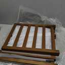 Kitsure Bamboo Wooden Shoe Rack for Closet - Stackable Shoe Organizer with Modular Structure, Space-Saving Shoe Shelf for Entryway, Living Room, Bedroom, 26.8" x 11" x 18.9", Natural (26.8"Wide - 3 Tiers, Nature)