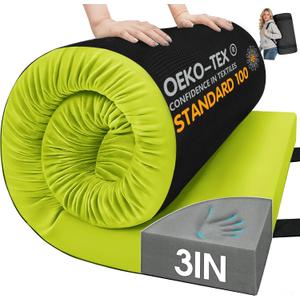CYMULA Memory Foam Camping Mattress Pad,Sleeping Pad for Camping