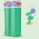 Owala Disney Princess FreeSip Insulated Stainless Steel Water Bottle with Straw for Sports and Travel, BPA-Free Sports Water Bottle, 24 oz, Cinderella