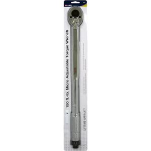 Allied 61102 0.5 in. Drive Micro Adjustable Torque Wrench - 20-150 ft.-lbs