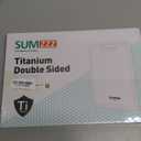 Titanium Cutting Board for Kitchen, Cutting Board Double Sided Food Grade, Pure Titanium/PP, Easy to Clean Large Size 1611 (15.6"L x 10.8"W, Silver)