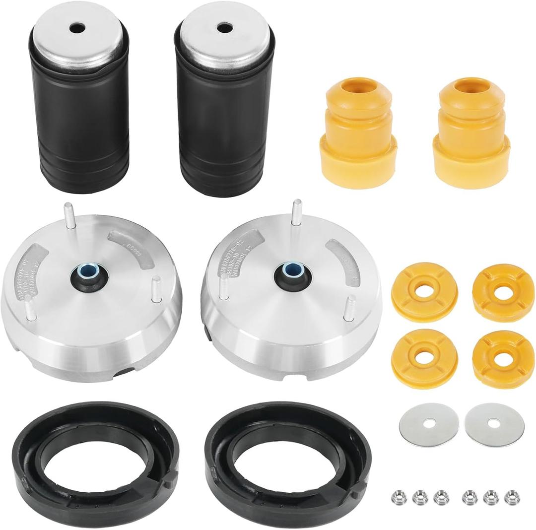 Front Strut Shock Mount Kit Upper Lower Support and Bump Stops Compatible with 2007-2014 BMW X5 xDrive30i X6 xDrive50i Replaces 31336788776, 31336774738（14Pcs)
