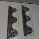 Stove Gap Covers Stainless Steel, 2Pack Retractable Stove Gap Filler (13.8"27.5" Length, 0.79" Width), Heat-Resistant Guard & Range Trim Kit Between Stove Top & Counter-Black