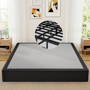 Awesofurni Queen Box Spring, 10 Inch High Profile Box Spring for Queen Bed, 3000 lbs Heavy Duty Metal Frame Mattress Foundation with Fabric Cover, Easy Assembly-Noise Free