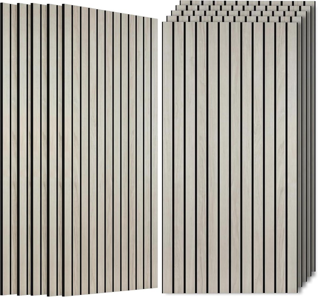 Acoustic Panels,47.2”x23.6”,10 Pack Soundproof Panels,Natural Oak