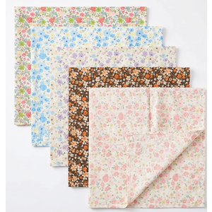 Floral Pattern Cotton Percale Sheet Sets (Size 19x19) 6pcs