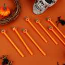 33-Piece Halloween Gel Ink Pen Set - 0.5mm Orange Pumpkin Pens with Black Ink, Perfect for Parties & Office Use