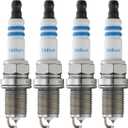 BOSCH 9602 OE Fine Wire Double Iridium Spark Plug - Advanced Original Equipment Technology with 4X Life - Pack of 4