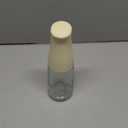 Olive Oil Dispenser Bottle for Kitchen, Auto FlipNon-DripLeak Proof, Oil Bottles for Kitchen, Vinegar Dispenser, Cooking Glass Bottle with 500ml (Cream Yellow)