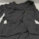 Women's Button Down T-Shirt Dress Casual High Low V Neck Loose Long Dress with Belts (Medium)