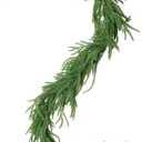 5FT Christmas Garland Artificial Norfolk Pine Garlands Real Touch Winter Green Greenery Garland Christmas Decoration Xmas Garland for Door Table Mantle Wall Indoor Outdoor Christmas Decor