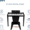 ZIPPY Kids Piano Keyboard, 37 Keys Digital Piano for Kids, Music Educational Instrument Toy, Wood Piano for 3+ Girls and Boys