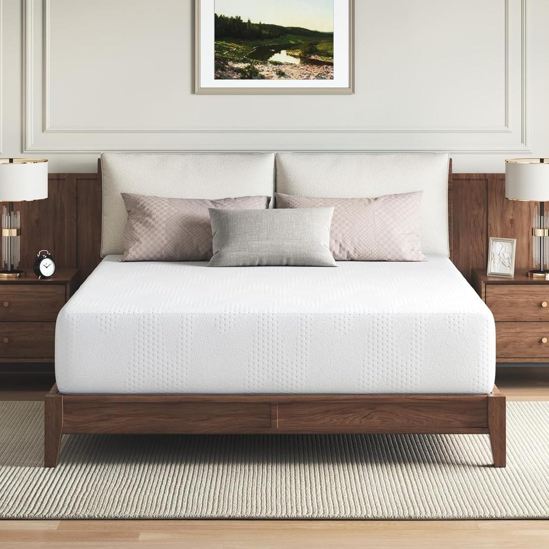 Novilla Queen Size Mattress, 14 inch Gel Memory Foam Mattress, Queen Mattresses for Cooling Night Sleep & Pressure Relief, CertiPUR-US Certified