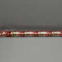 American Greetings Jumbo Reversible Christmas Wrapping Paper Roll, Red and White Holiday Gift Wrap (175 sq. ft., 1 Extra Large Roll-30 in. x 70 ft.) Plaid and Snowmen
