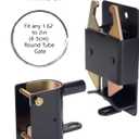 HILLMASTER Heavy Duty 2 Way Farm Gate Latch, Two Way Fence Gate Latch for Metal Gates Livestock Cattle Gate Latches Gate Hardware for Horse Corrals, Ranches(Screws and Instructions Included)