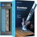 EtchMate Engraving Pen for Metal, Wood, Glass, Plastic & All Materials - Cool Birthday Gift Ideas - Engraver Pen Tool - Teen Boy Gifts - Unique Gifts for Women, Teenage Girl - Craft Kits for Adults