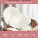 3 x Washable Nursing Pads 6 PCS Reusable Breast Pads for Breastfeeding Soft and Super Absorbent Nipple Pads with Laundry Bag & Travel Storage Bag for Postpartum Essentials - 4.7inch (Contoured Shape, 6PCS)