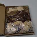 Glitinsel 24 Pcs Velvet Bows Christmas Tree Ornaments Vintage Velvet Ribbon Bows for Tree Garland Wreath Indoor Xmas Decorations(9 x 13 Inch，Width of 1", Brown, Khaki, Beige)