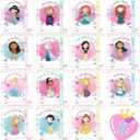 Valentines Day Cards for Kids School - 30 Pcs Princess Valentines Cards with Valentine's Bubbles, Quite Valentine Gifts for Girls, Valentines Day Bubbles Party Favors Toys for Girls Classroom Exchange