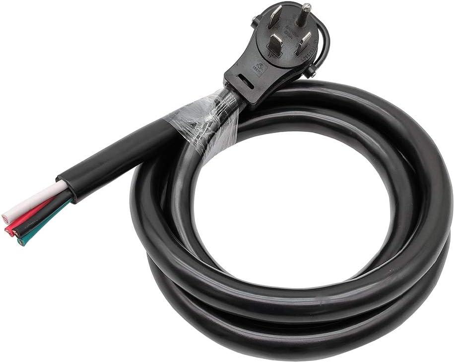 Parkworld 68383 Welder Power Cord NEMA 14-60 Plug Male Generator Replacement Cord, UL Listed (14-60P, 8FT)