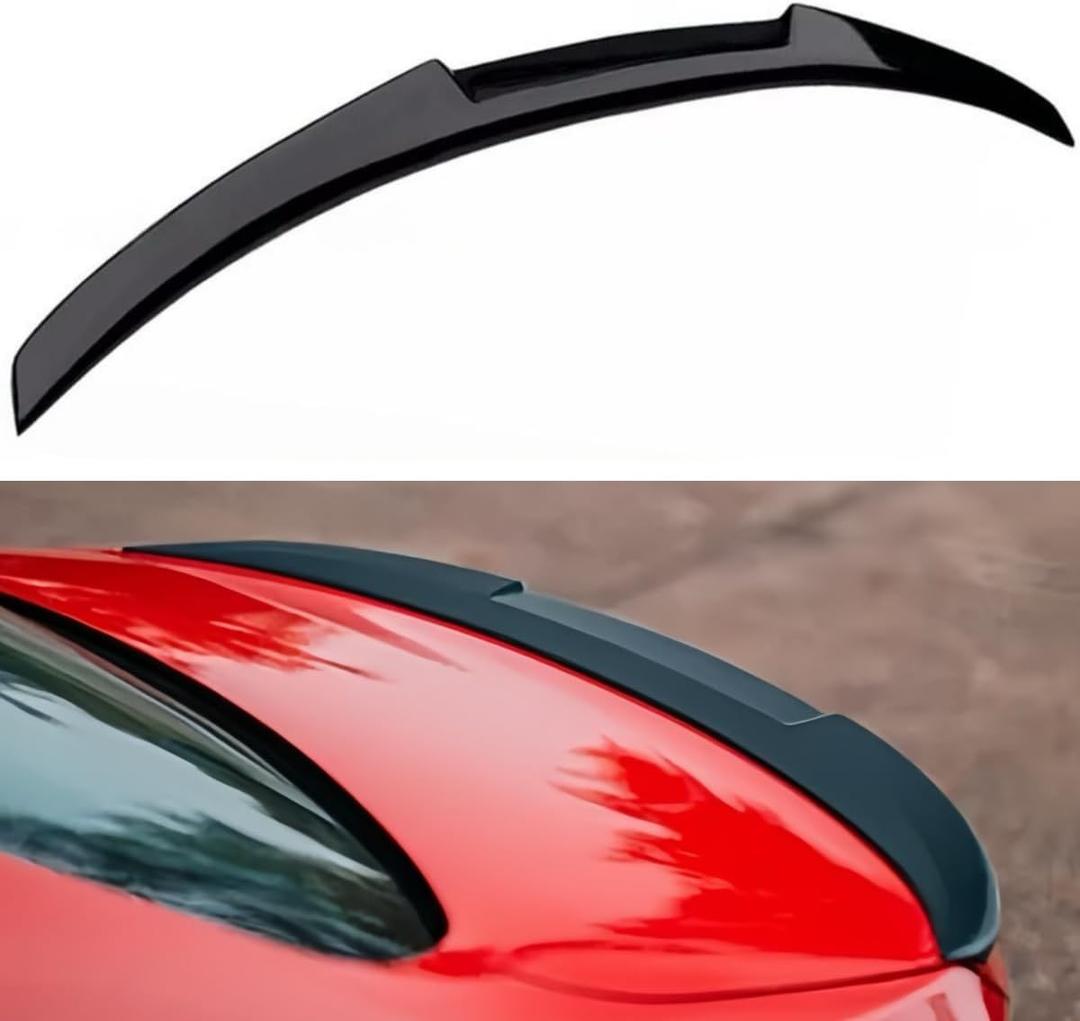 Rear Spoiler Compatible with 2012-2018 BMW F30 3 Series & 2014-2019 F80 M3 Sedan, Glossy Black MV Style Duckbill for 318i 320i 325i 328i 330i 335i 340i, Trunk High Kick Wing Lip