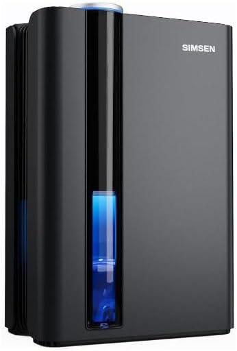 SIMSEN 95oz Dehumidifiers for Home, 800 sq ft Quiet Small Dehumidifier with Drain Hose, Dehumidifiers for Bedroom Bathroom Basements Closet RV (Black)