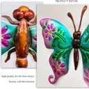 WAIU Metal Wall Art Decorative Hanging Ornaments Hummingbird Butterfly Dragonfly 3-Piece Set Suitable for Living Room Bedroom Garden Porch Patio Wall Decor Ornaments