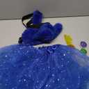 Pete Blue Cat Costume Accessories for Woman with Cat Ears Headband Pin Skirt Furry Tail Gloves for Halloween Book Character Day