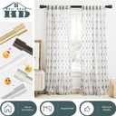 Black Curtain Rods for Windows 66 to 120 Inch(5.5-10ft),1 Inch Diameter Heavy Duty Curtain Rods,Modern Adjustable Curtain Rod,Cylindrical End Cap Drapery Rods,Window Curtains Rod 36-120",Matte Black