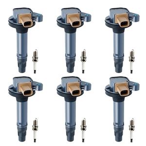 UF646 Ignition Coils and Spark Plugs Set Compatible with Compatible with Ford 2011-2015 F150, 2015-2017 Expedition, 2013-2017 Explorer, 2013-2015 Lincoln MKS MKT, Set of 6