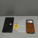 for iPhone 17 Pro Max Case Leather | iPhone 17 Pro Max Leather Case with Stand | Compatible with MagSafe with Magnetic Ring Grip Holder (Brown, IP17 Pro Max-6.9inch) 