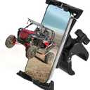 KEMIMOTO UTV Phone Mount ATV Holder, Fit 4.7"-13" Phone & Tablet, 360 Adjustable Heavy Duty, Compatible with Can-Am Maverick X3 Outlander Polaris RZR Sportsman Kawasaki Talon Viking