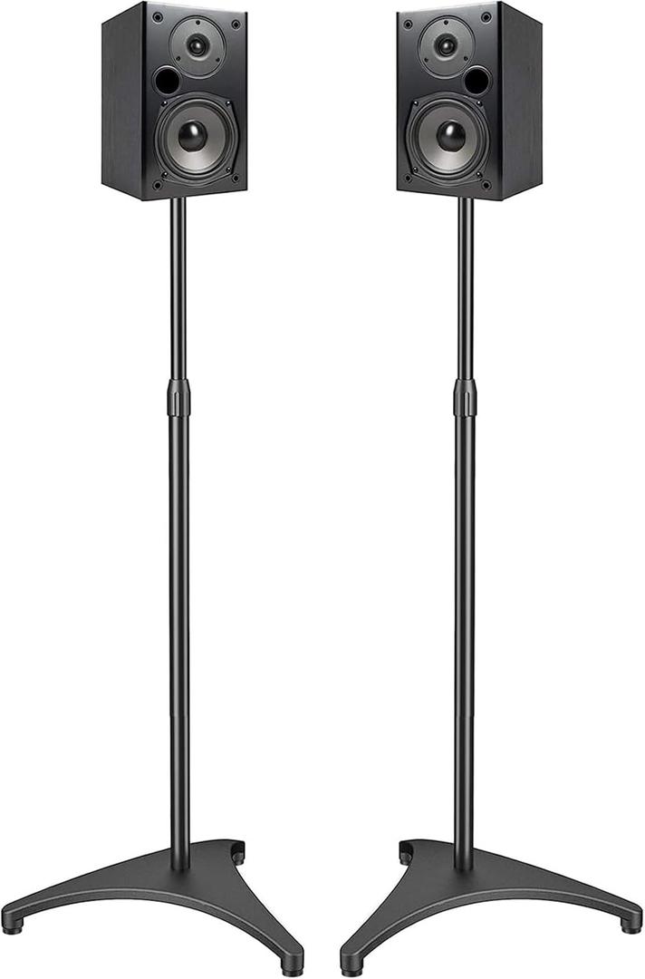 PERLESMITH Speaker Stand Adjustable - Extend 20" to 44" - Holds Satellite Speakers & Small Bookshelf Speakers up to 9 lbs, Floor Stands Compatible with Sony Bose Polk JBL Yamaha and Others - 1 Pair PERLESMITH Speaker Stand Adjustable - Extend 20" to 44" - Holds Satellite Speakers & Small Bookshelf Speakers up to 9 lbs, Floor Stands Compatible with Sony Bose Polk JBL Yamaha and Others - 1 Pair