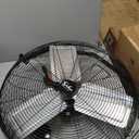 Simple Deluxe 20 Inch 3-Speed High Velocity Heavy Duty Metal Industrial Floor Fan for Warehouse, Workshop, Factory and Basement, Black, 1 Pack