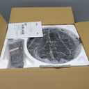 TCL Ceiling Fans with Lights, 52 Inch Low Profile Ceiling Fan with Light and Remote Control, Flush Mount, DC Reversible Motor, Noiseless, 6 Speeds Ceiling Fan for Bedroom (Black)