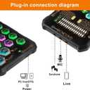 Small Handheld Sound Card Set for Podacsting, Broadcasting, Living, Singing, Recording, Gaming with Families, Friends, Gift,YouTube, TikTok