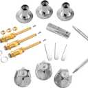 SENTO Bathtub and Shower 3 Handle Tub Trim Set For Price Pfister Faucets Bathtub Shower, Easy Installation, Heavy Duty Metal, Polished Chrome