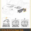 Cab Corner Kit Black Fit for 1999-2016 Ford Super Duty F250 F350 Regular Cab Standard Cab Crew Cab Driver & Passenger Side NOT for Ext cab