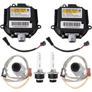 2X Headlight Ballast and Igniter Kit with D2S Bulb - Pair for Both Sides | Compatible with Infiniti Nissan 350Z G37 G35 FX35 Murano Altima Maxima QX56, Replace 28474-89904 28474-8991A NZMNS111LANA