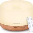 InnoGear 500ml Essential Oil Diffuser with Remote Control, Premium Ultrasonic Aromatherapy Diffusers Scent Humidifier Vaporizer Auto-Off Timer for Large Room Home, Yellow