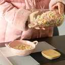 50oz Glass Food Storage Jars Set of 6,Glass Storage Containers Clear Glass Food Canister with Bamboo Lid Airtight For Serving Tea, Coffee, Flour, Sugar, Candy, Cookie, Spice and More (Square)