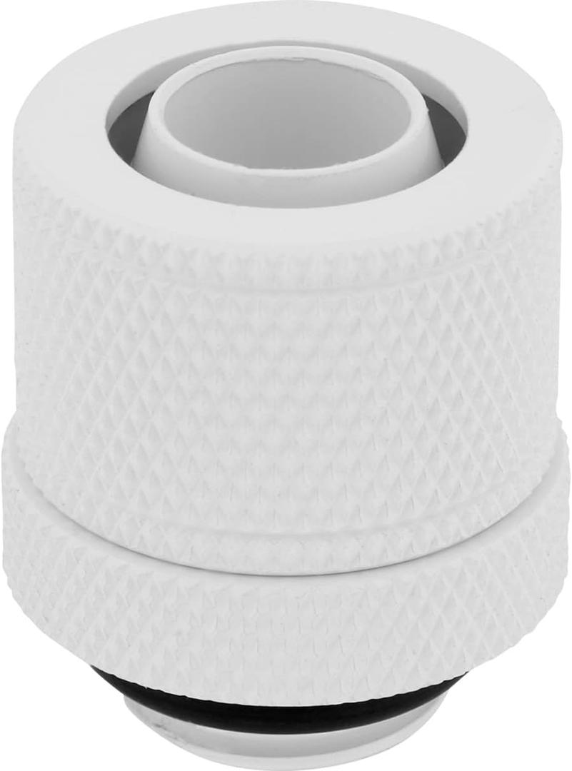 Corsair Hydro X Series XF Compression 10/13mm (3/8 / 1/2) ID/OD Fitting Four Pack White, 4-Pack