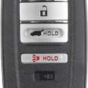 Dasbecan 4 Buttons Key Fob Replacement Compatible with Acura MDX 2014-2020, RDX 2016-2018 Smart Keyless Entry Remote Control SUV Replace# FCC ID: KR5V1X, P/N: A2C32523200 A2C32523300