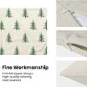 CXMEIFLY Christmas Pillow Covers 18x18 Inch Set of 2 Sage Green Christmas Tree Decor Throw Pillows Winter Xmas Holiday Farmhouse Outdoor Cushion Cases for Couch Bed Decorations