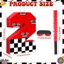 Race Car Piñata Pull String Cars Piñatas for Birthday Party Decorations Number 2 3 4 5 6 with Blindfold Stick Small Red Black Racing Theme 2nd 3rd 4th 5th 6th Party Supplies
