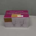 Sliner Set of 6 Christmas Glass Coffee Mugs with Handle, 8 oz Clear Irish Coffee Mugs Footed Irish Glasses Christmas Glasses Winter Holiday Cups for Beverages Latte Hot Chocolate (Colorful)