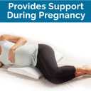 ComfiLife Lumbar Support Pillow for Sleeping Memory Foam Pillow for Back Pain Relief - Side, Back and Stomach Sleepers- Triangle Wedge Pillow - Bed Rest Pillow - Medium-Soft (White, Standard)